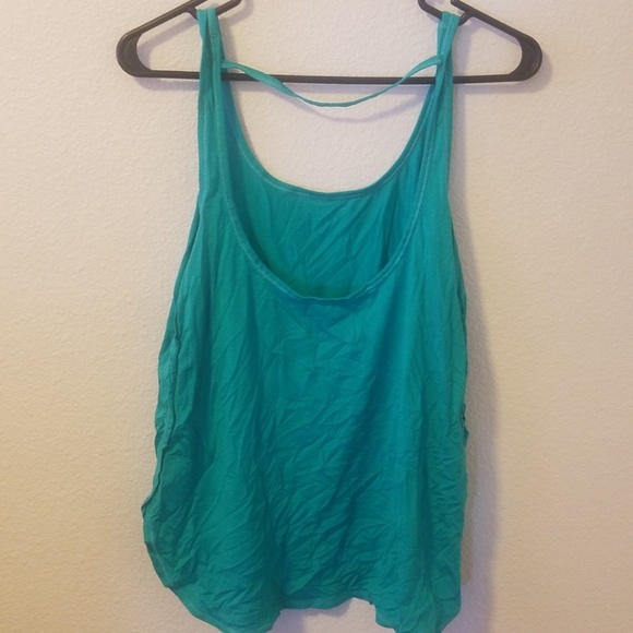 Green Silky Tank Top - Picture 2 of 2